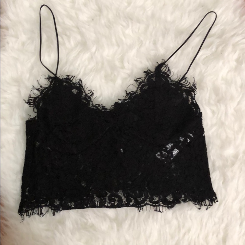SOLD Zara Guipure Lace Bralette Top